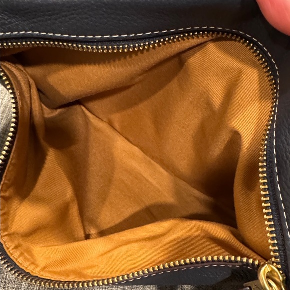 Coach Bag Warren Belt Bag Signature Chambray Pebbled Leather Navy Fanny Pack - Picture 14 of 17